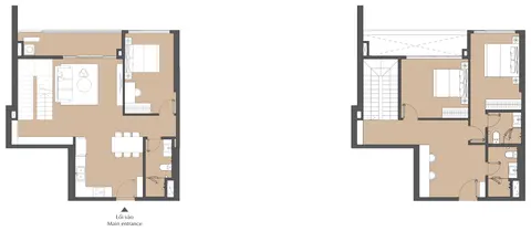 Bản vẽ căn Duplex của chủ đầu tư