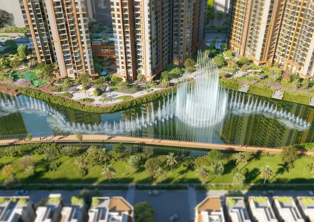 Kênh nhạc nước nhìn từ trên cao